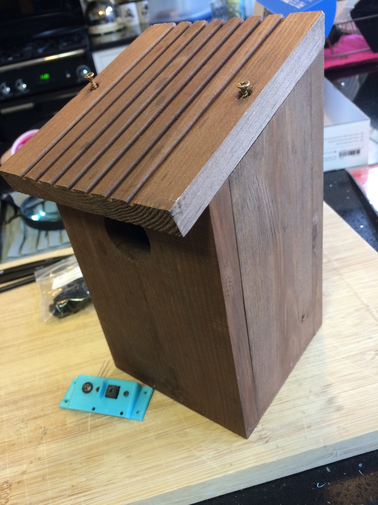 Miniatura 2 do modelo 3D Raspberry Pi Birdbox camera mount