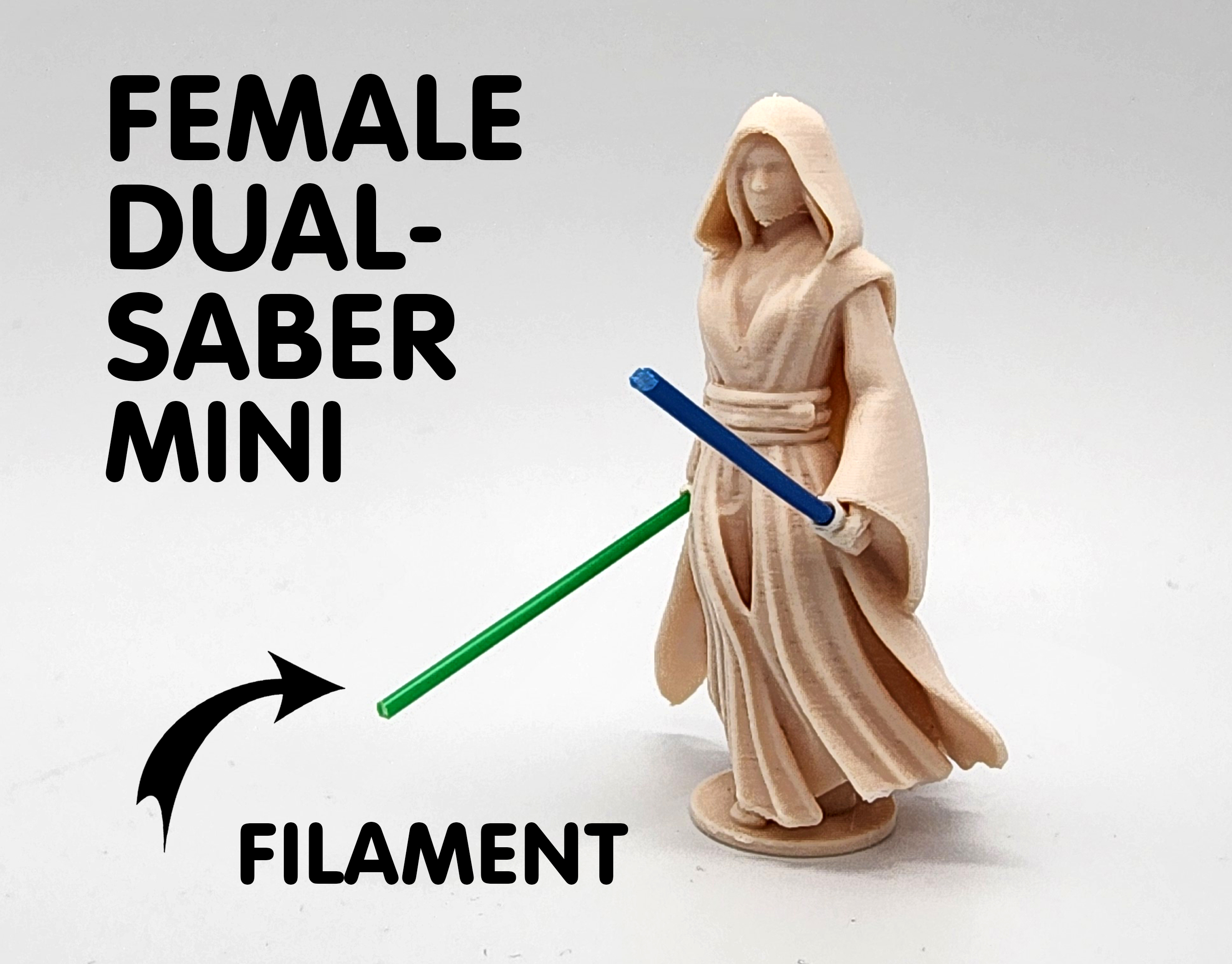 Female Dual-Saber Miniature w/Filament Lightsaber