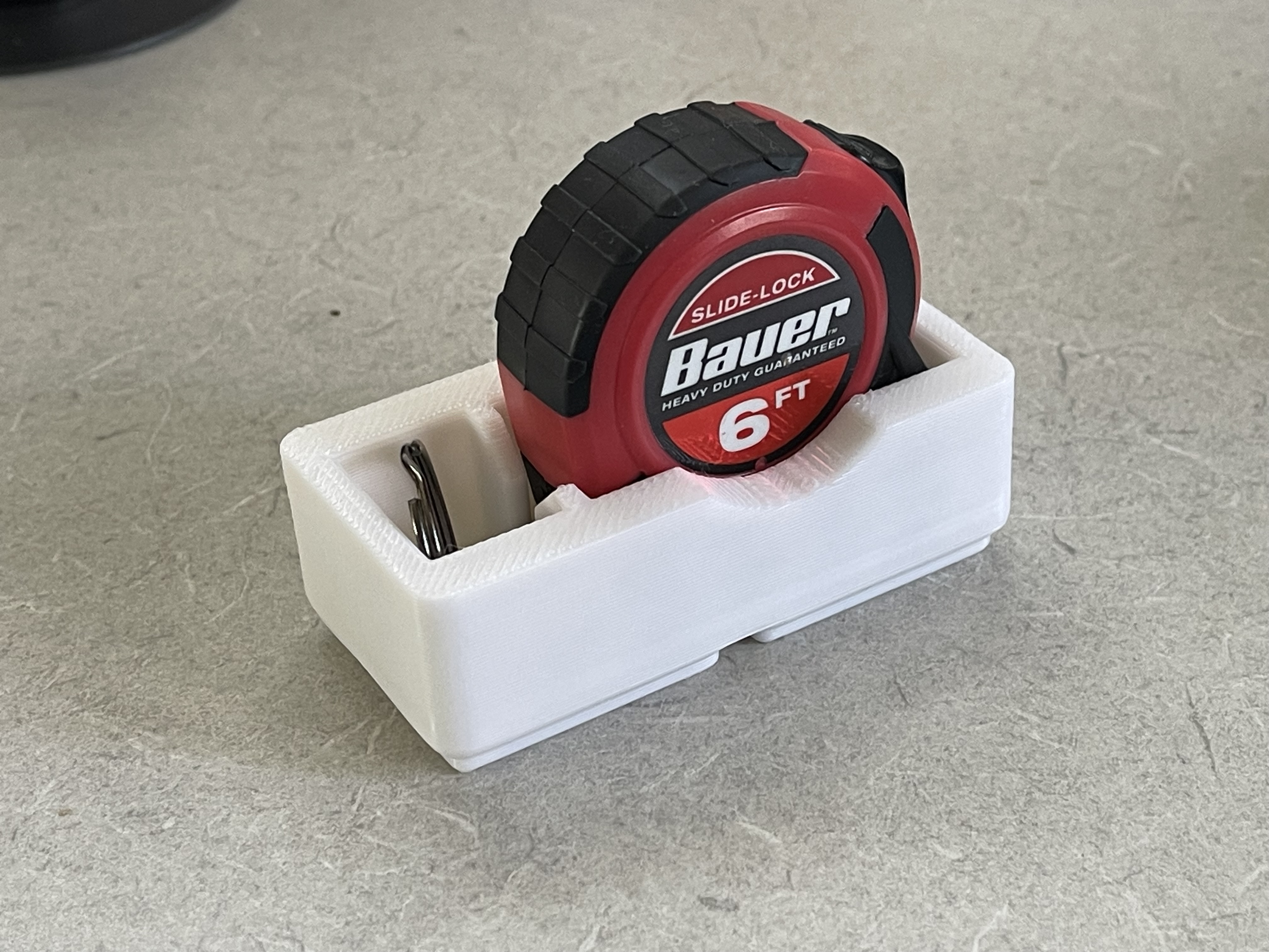 Gridfinity - BAUER 6 ft. x 1/2 in. Keychain Tape Measure