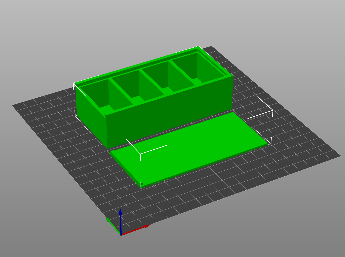 Boite de rangement avec couvercle
