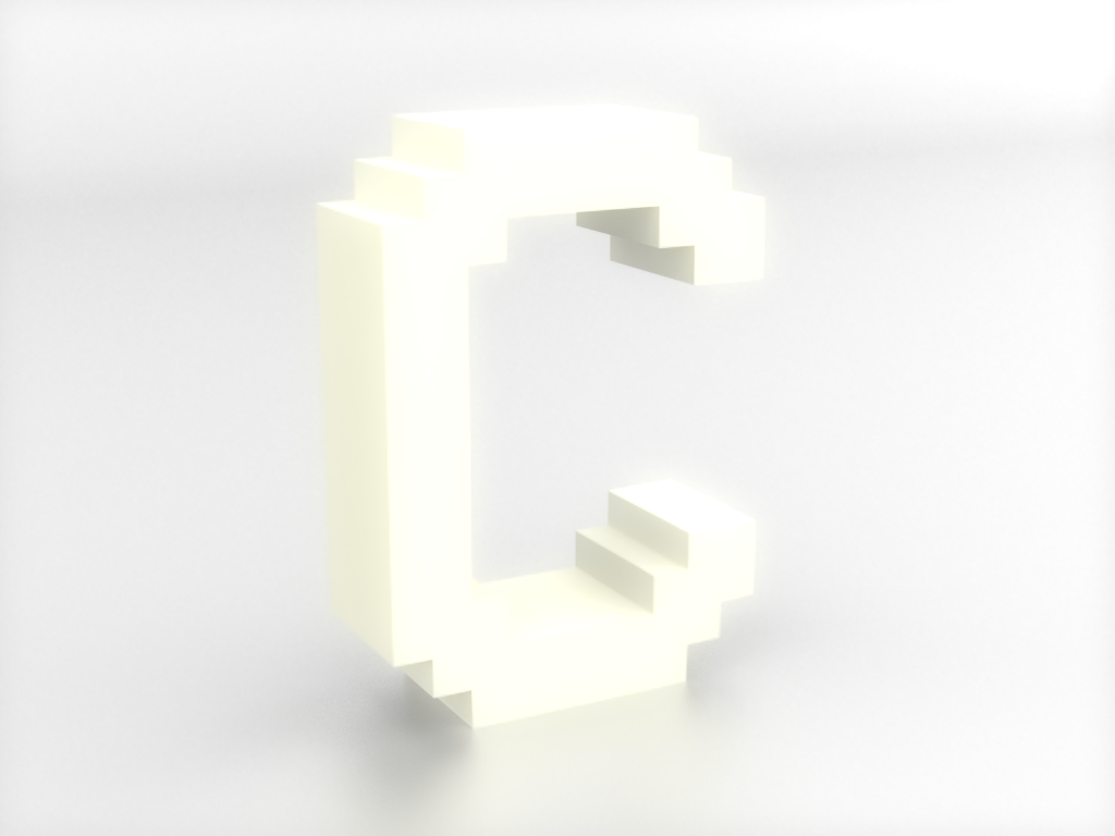 Decorative letters A-Z (Pixelated), LED light