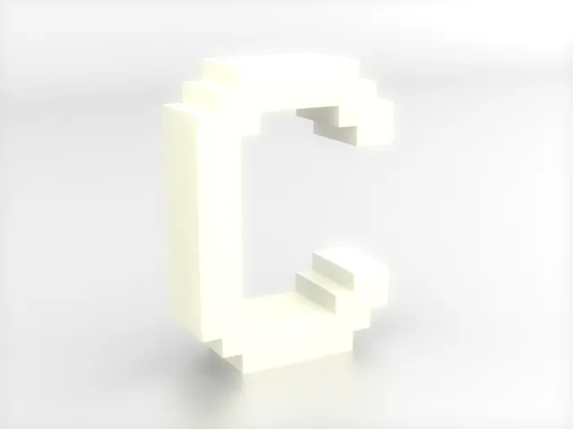 Decorative letters A-Z (Pixelated), LED light