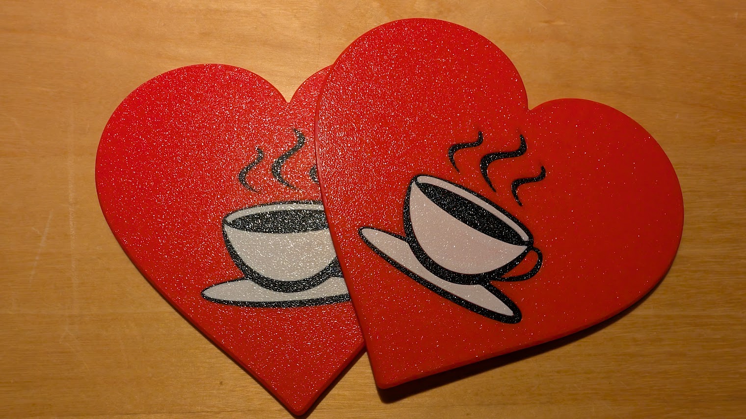 Love coffee coaster (no MMU needed)
