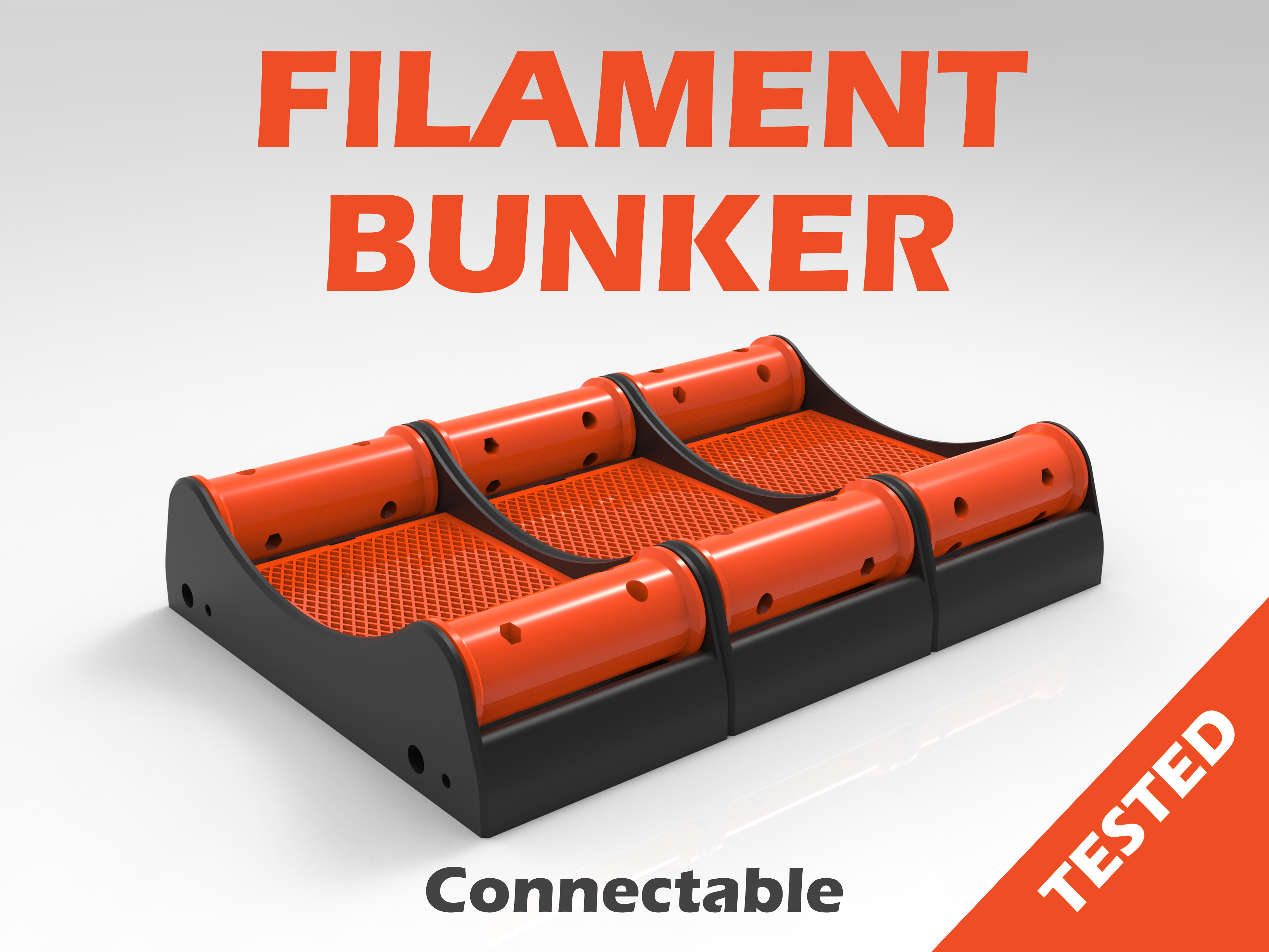 FILAMENT BUNKER - SPOOLHOLDER - (Tested)