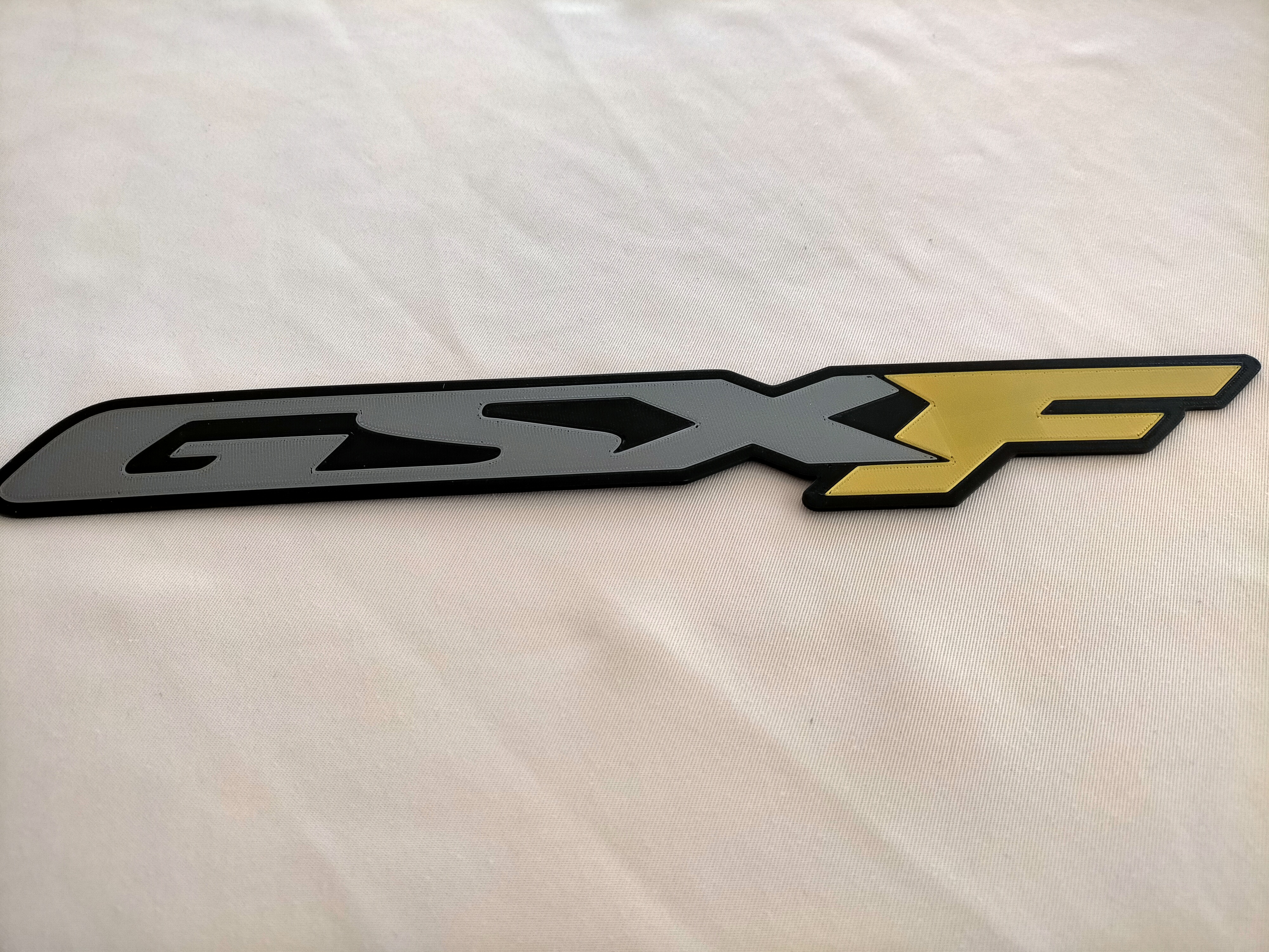 plaque de réservoir moto GSXF - motorcycle tank plate GSXF