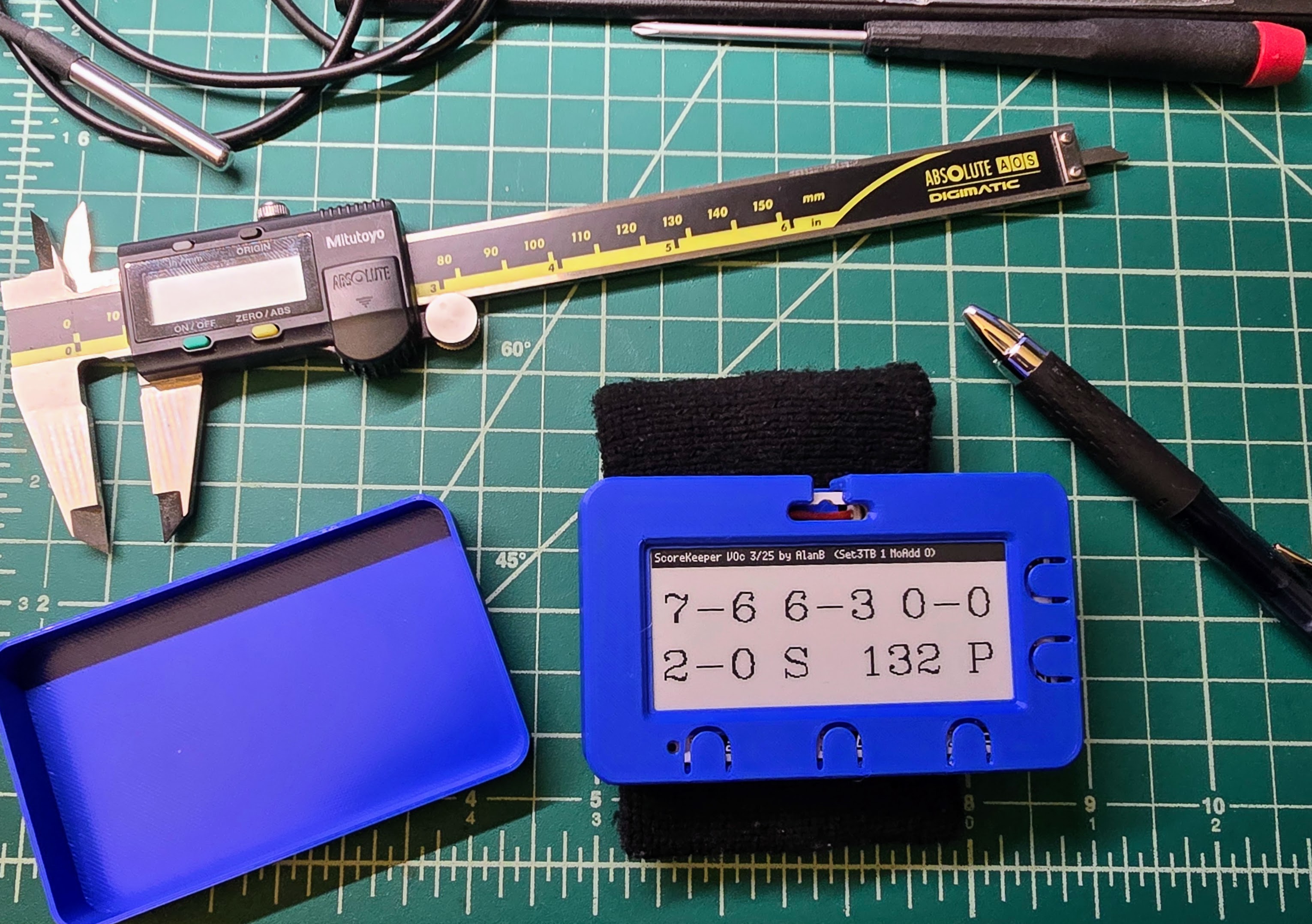 Arm Wearable E-Ink Badger 2040W Pi Pico Case 3D model