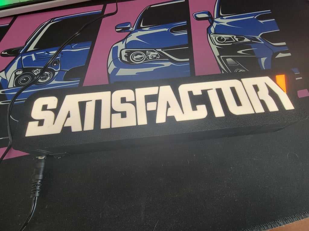 Miniatura 6 do modelo 3D Satisfactory Logo Light Box