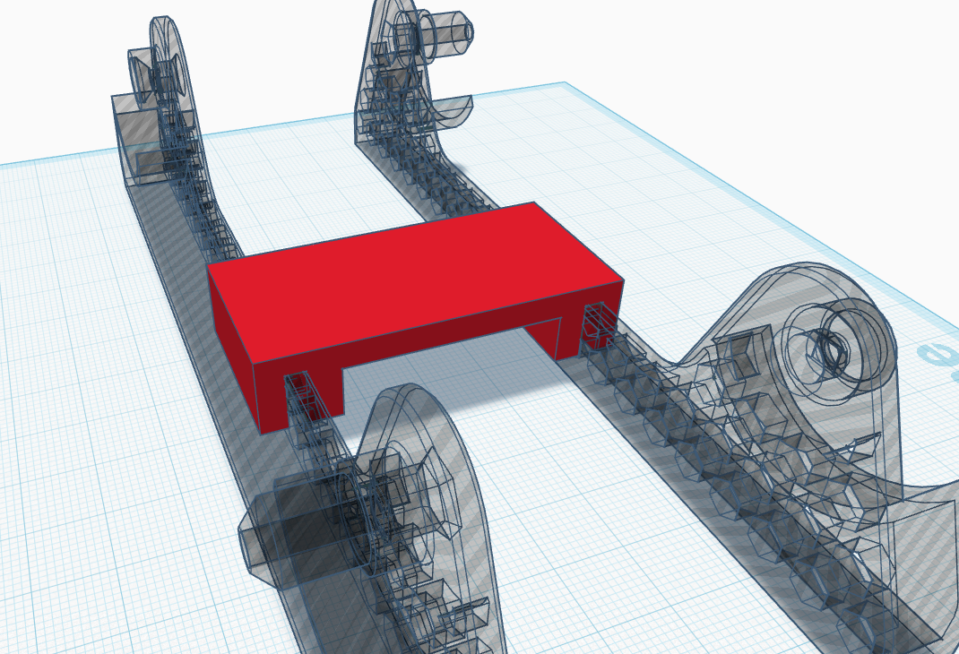 Spool holder - Spacer bracket 3D model thumbnail