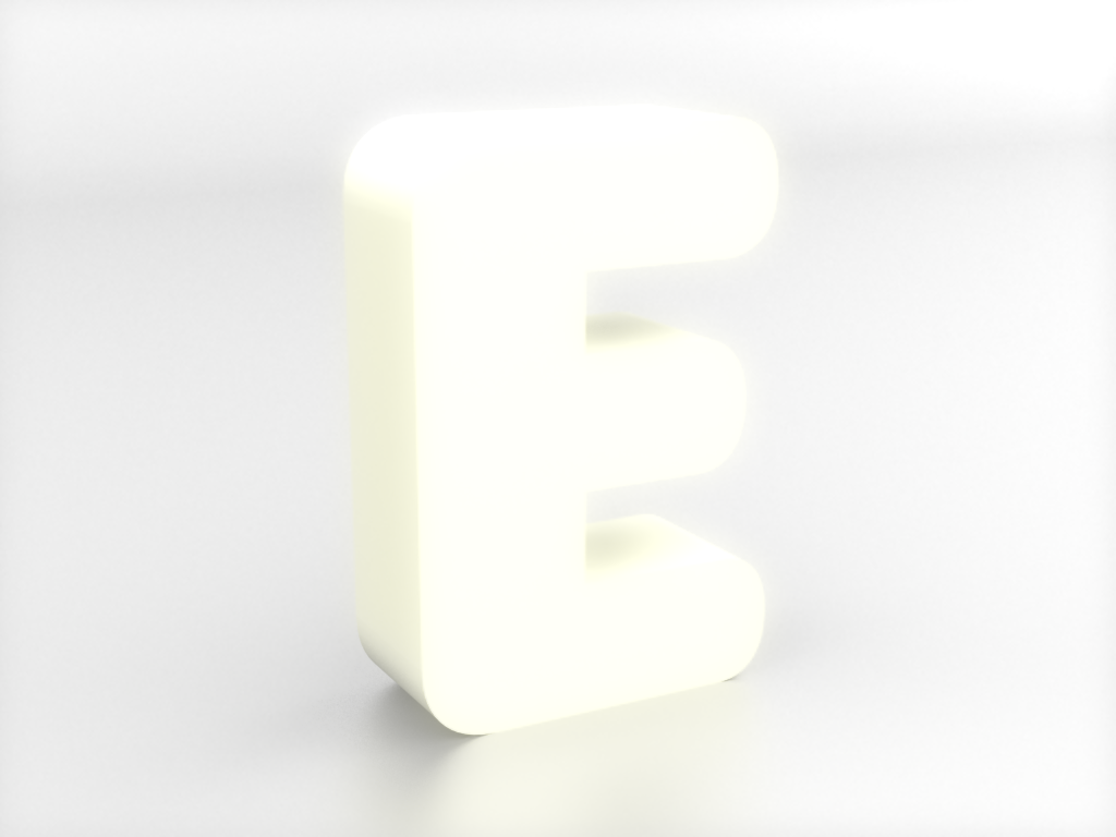 Decorative letters A-Z (Rounded), LED light