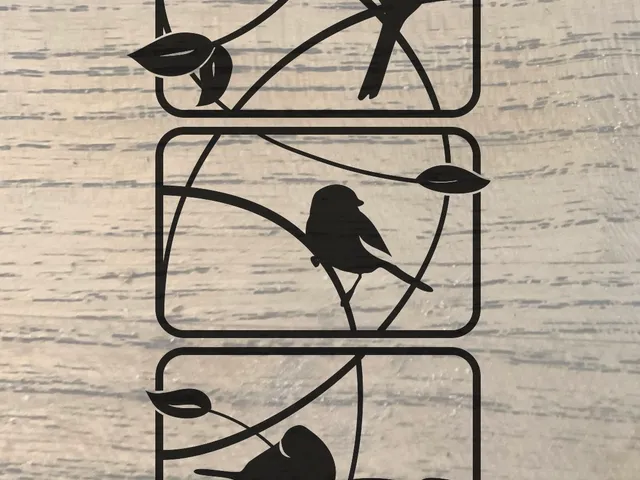 birds triptych