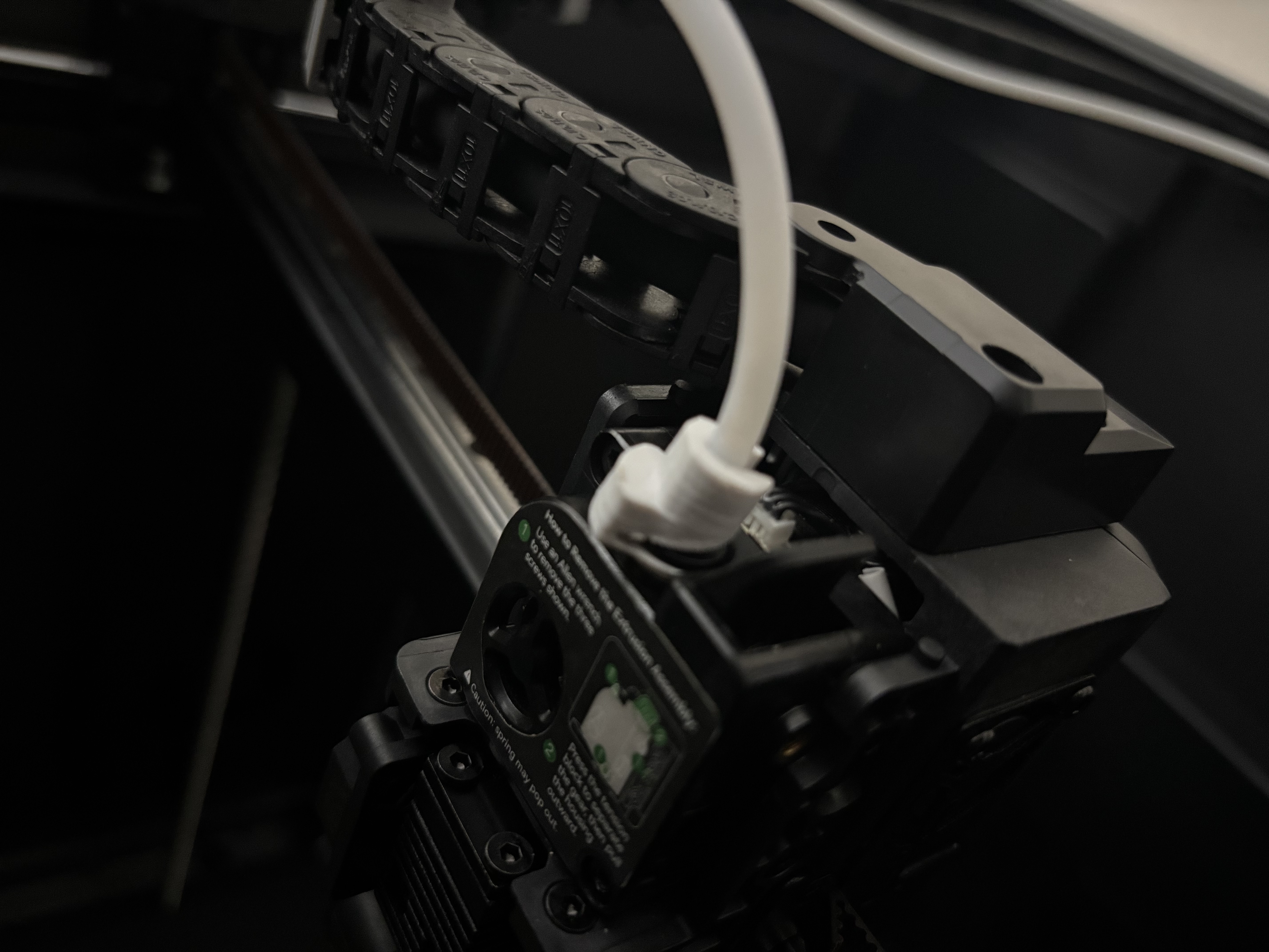 Creality K2 Plus Bowden tube protector