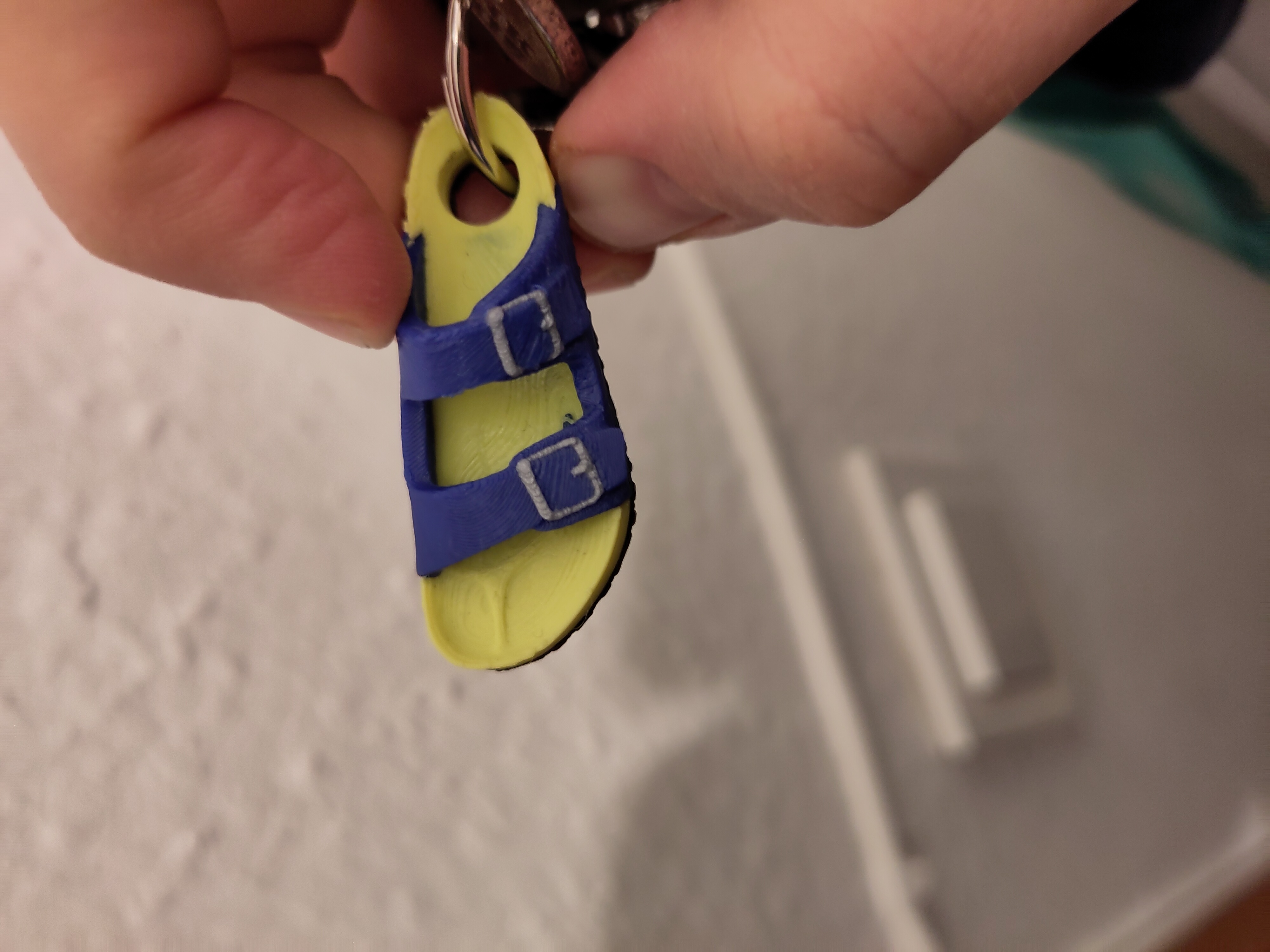 multi material Birkenstock Keychain