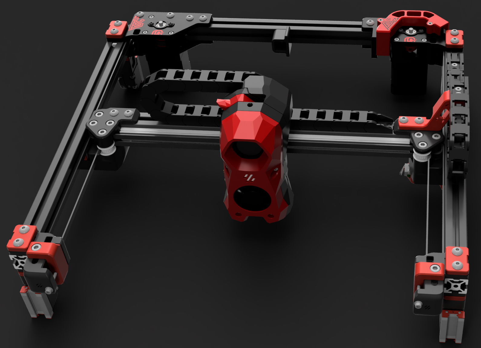 Voron 2.4 / mammoth-3D 30T long-shaft motor mounts