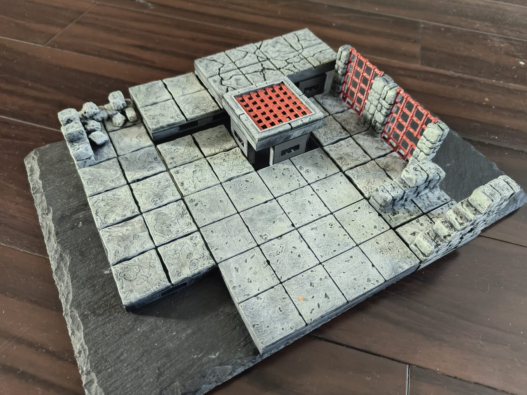Openforge based tile risers.