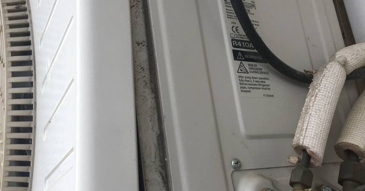 HVAC air conditioner sound damper for external case (vibration control