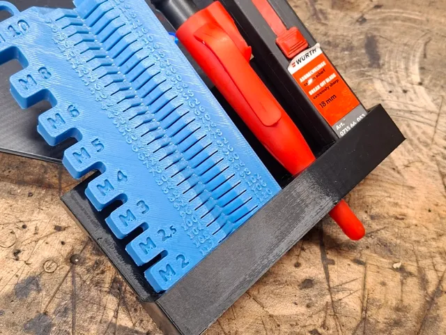 Measuring Tool Holder pegboard