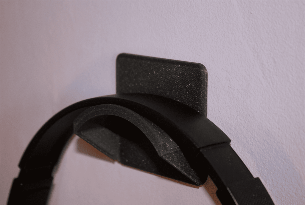 Headphones wall hanger by twothingies | Download free STL model ...