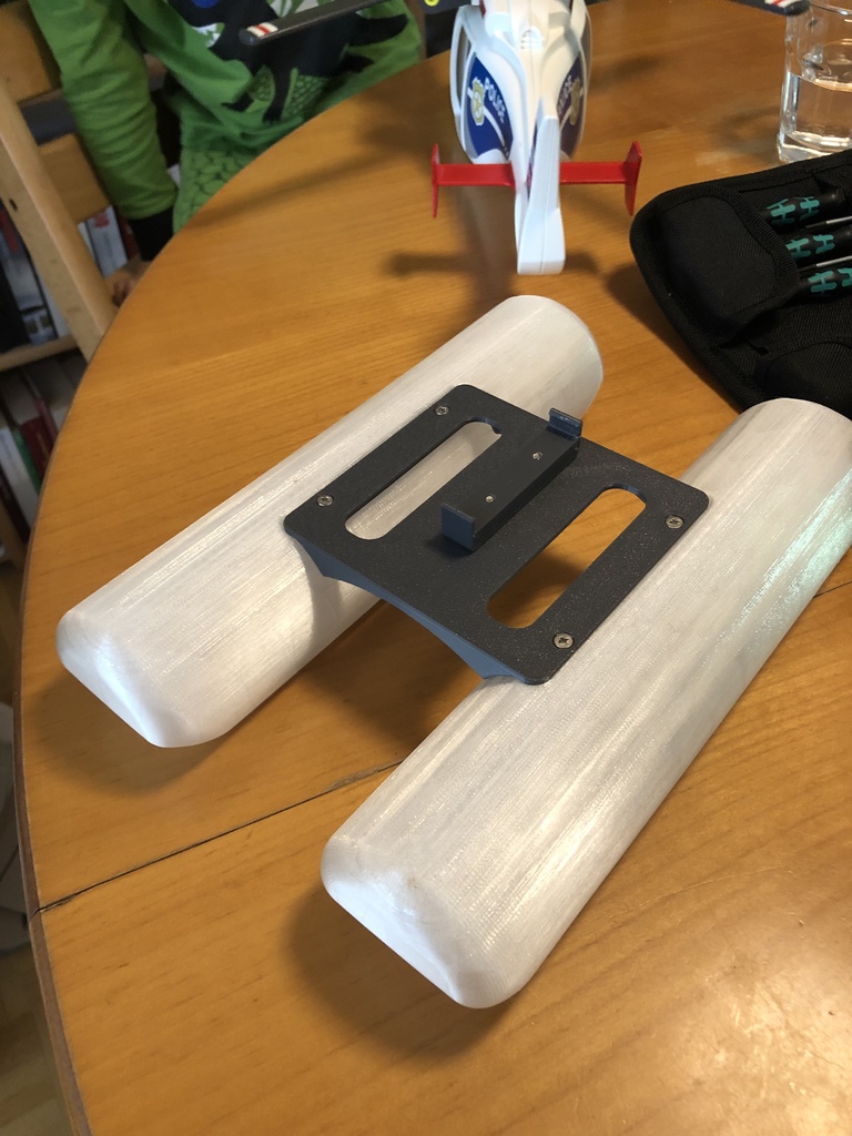 Floats for Playmobil heli + RC ambhibious Playmobil helicopter by