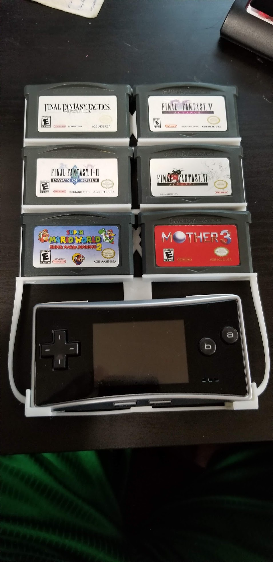 GBA Game wall mount with Gameboy Micro Mount