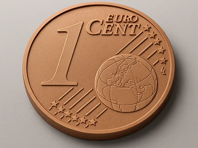 1 Cent Euro Coin – Maßstabsgetreues 3D-Modell