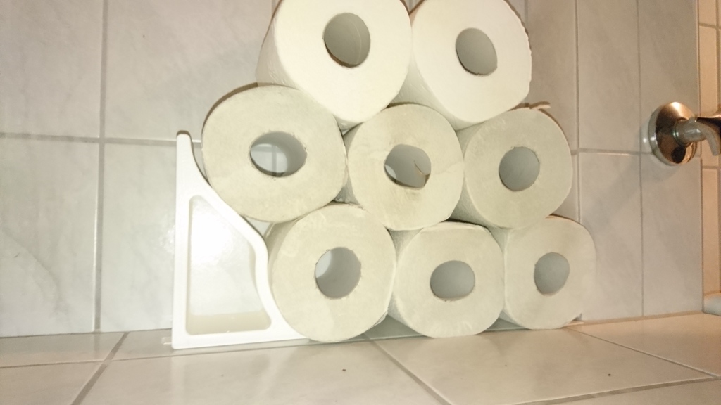 TP rack - simple toilet paper storage solution
