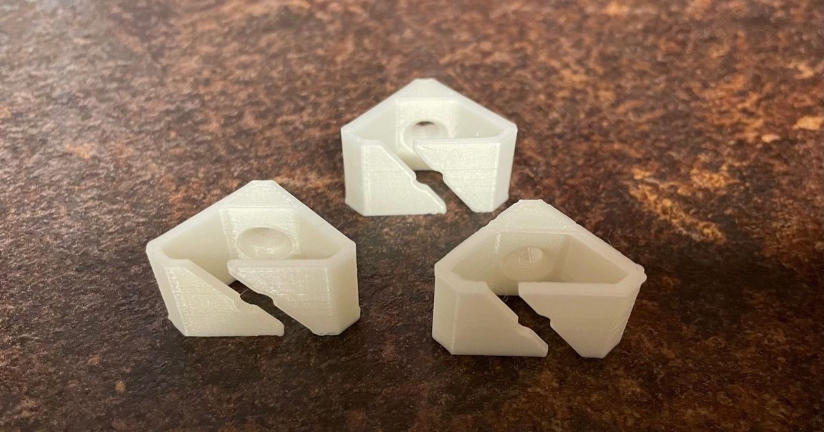 Cable Clip for Corners Kabel Clip für Ecken by AA Download free STL