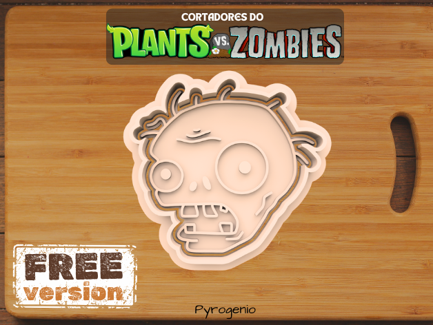 Plants vs. Zombies Zombie Head Cookie Cutter