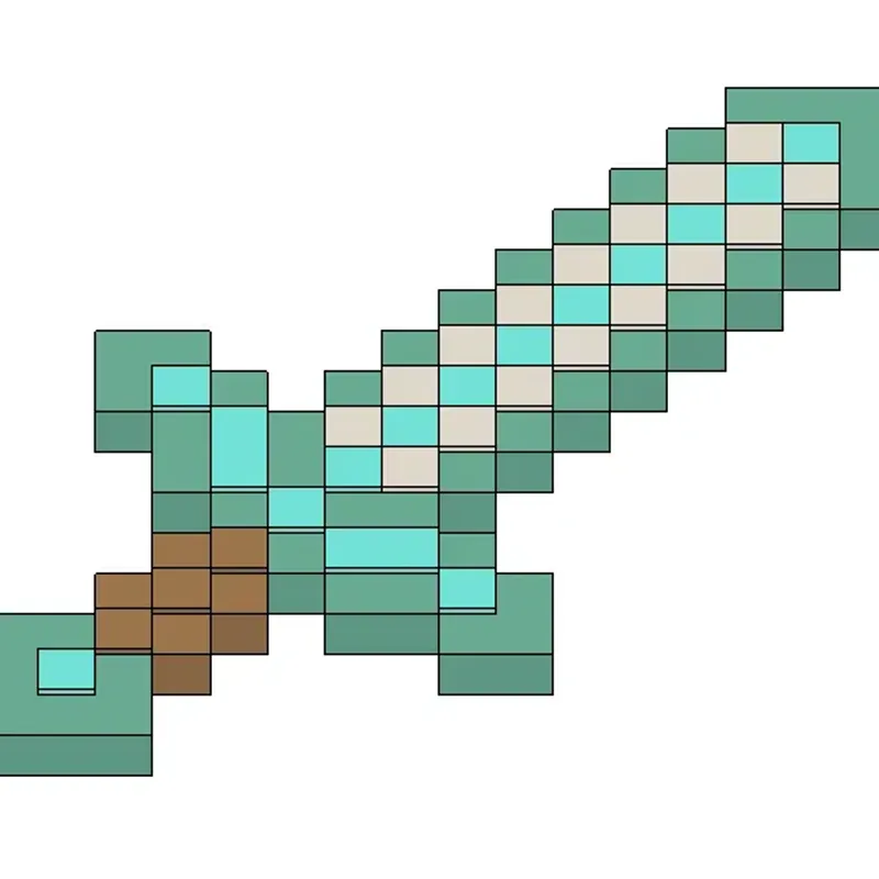 Minecraft Diamond Sword by WF3D