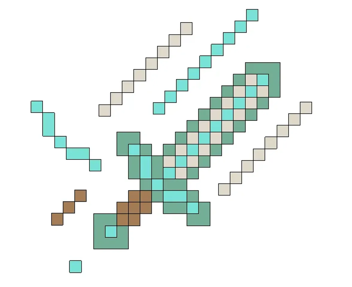 Diamond Axe Minecraft Png - Free Transparent PNG Download - PNGkey