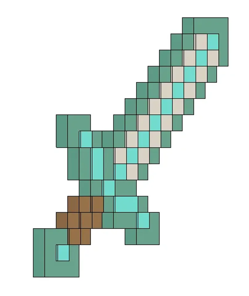 Minecraft Sword by hmatostech, Download free STL model