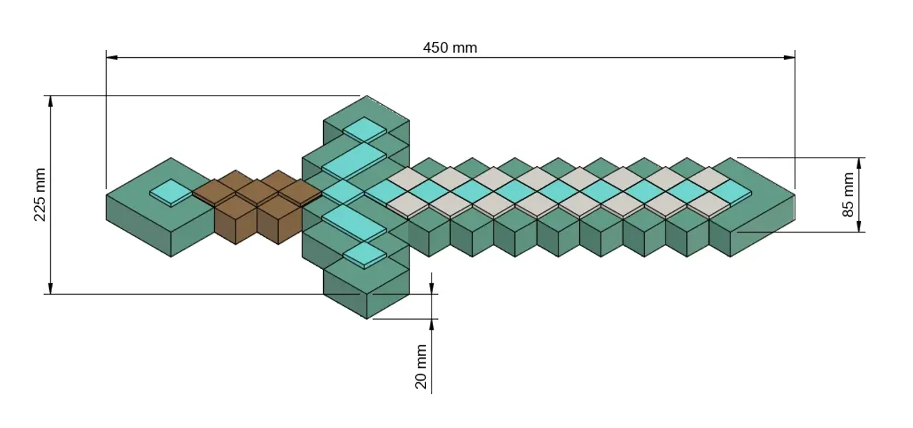 Minecraft Sword by hmatostech