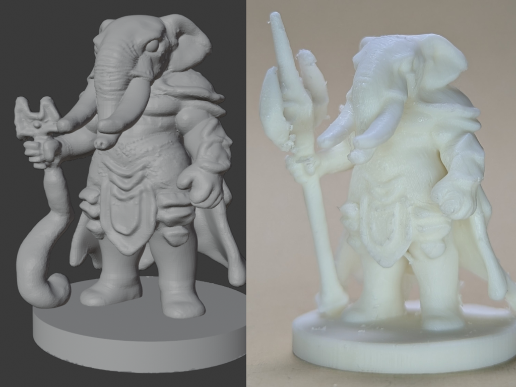 Loxodon, Elephantfolk Warlock 25mm (DND / TTRPG)