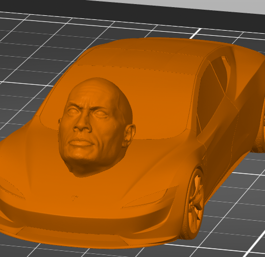 The Rockster (A Rock themed Tesla Roadster)