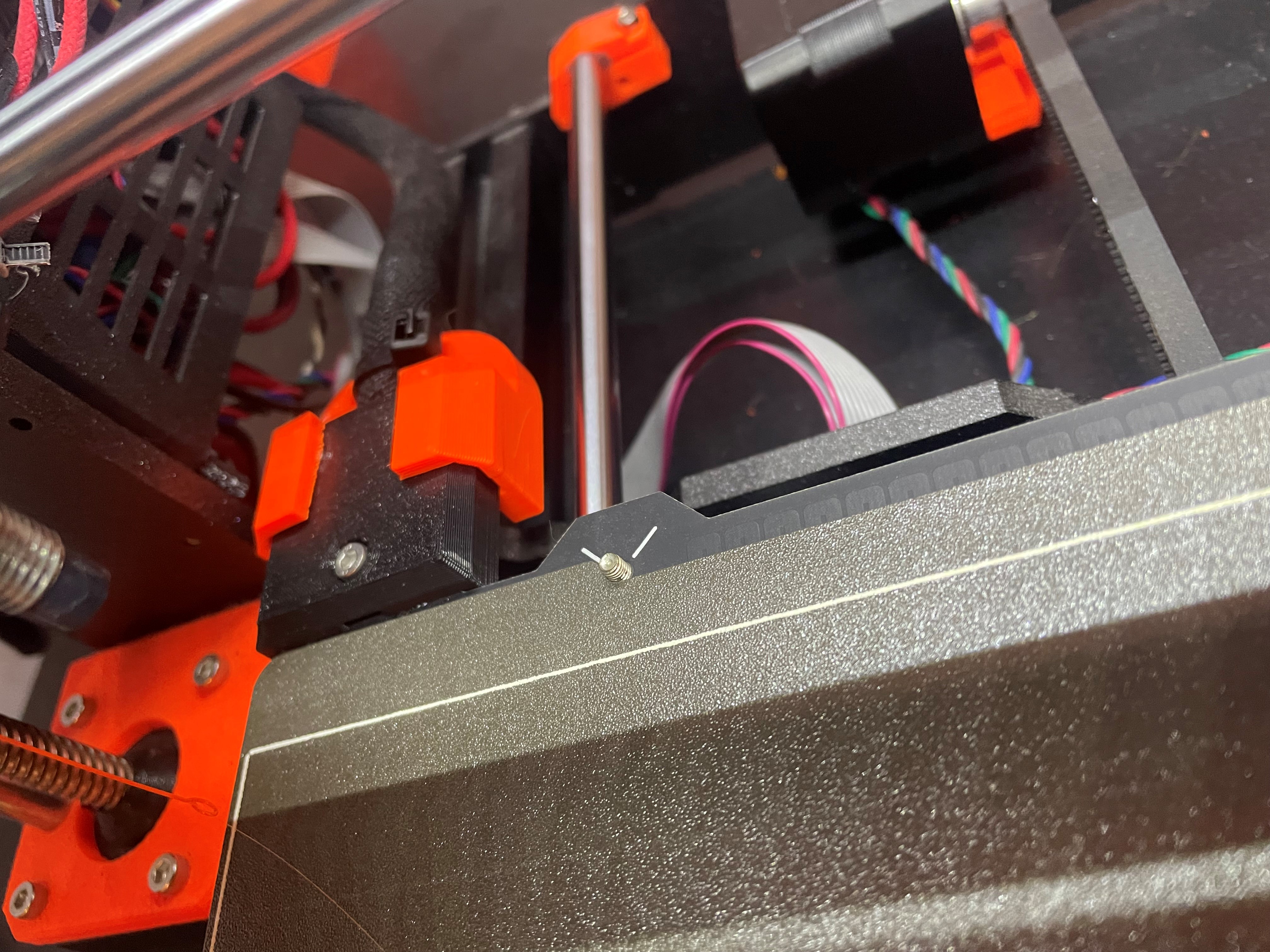 Prusa MK3 Heatbed Cable Support with ziptie