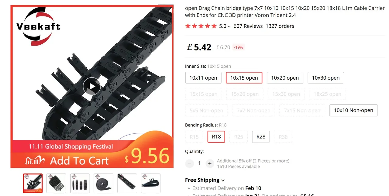RatRig V-Minion Z-Axis Drag-Chain Assembly by Squirrelbrain RatRig V-Minion Z-Axis Drag-Chain Assembly by Squirrelbrain
