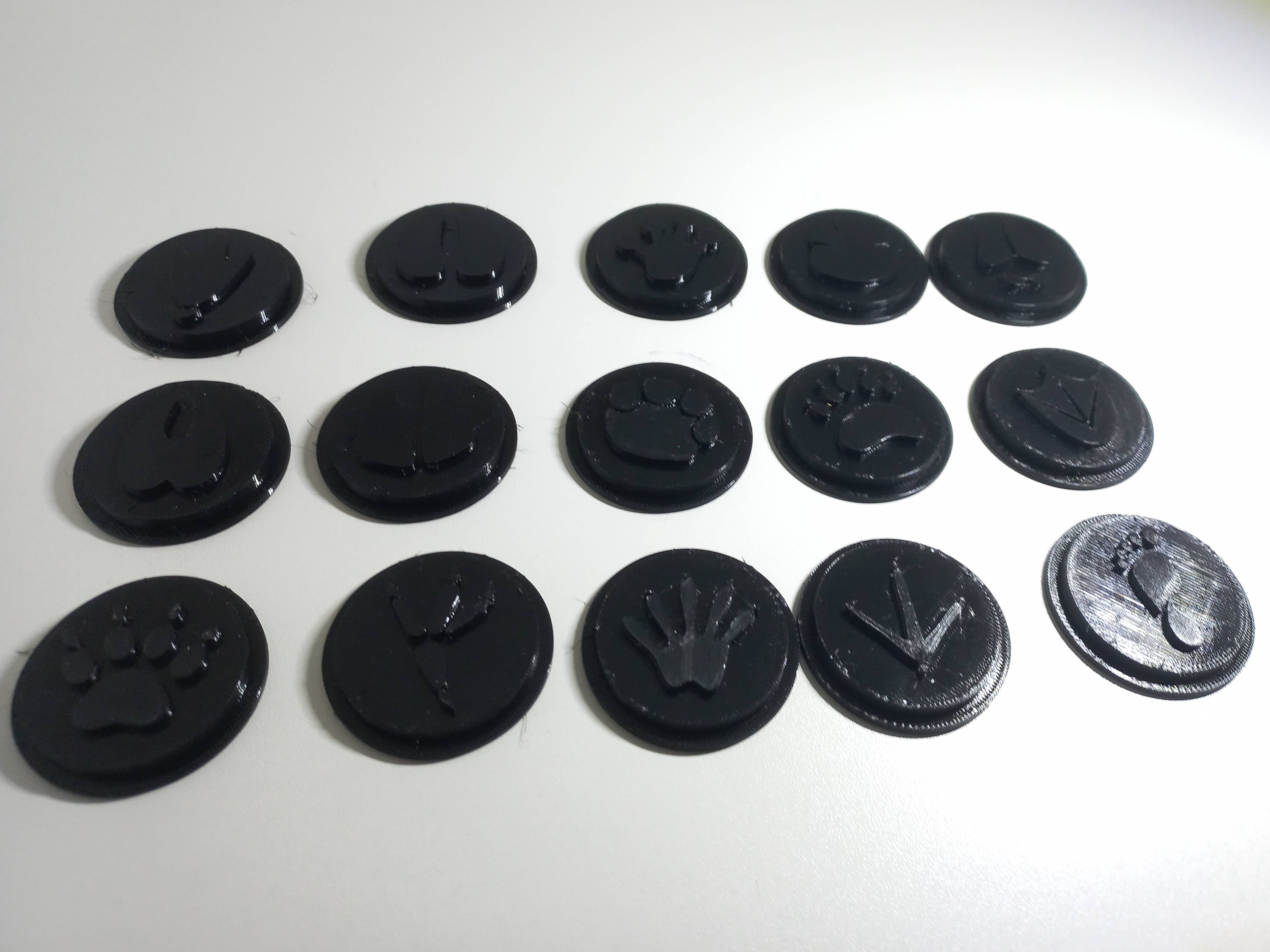 Miniatura 3 do modelo 3D Footprint Stamp Inserts