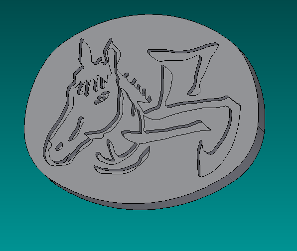 Chinese zodiac - horse (button)