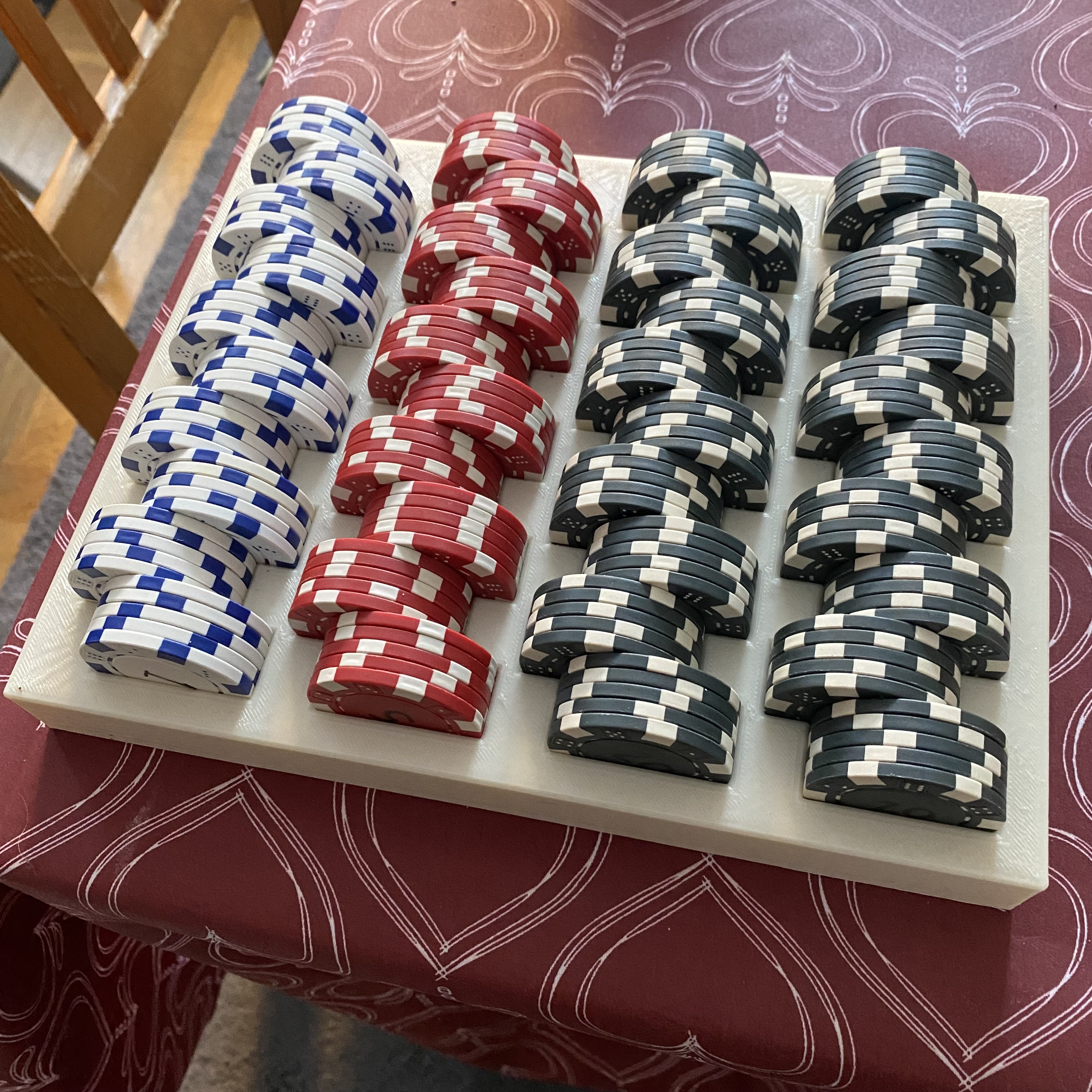 Poker chip tray