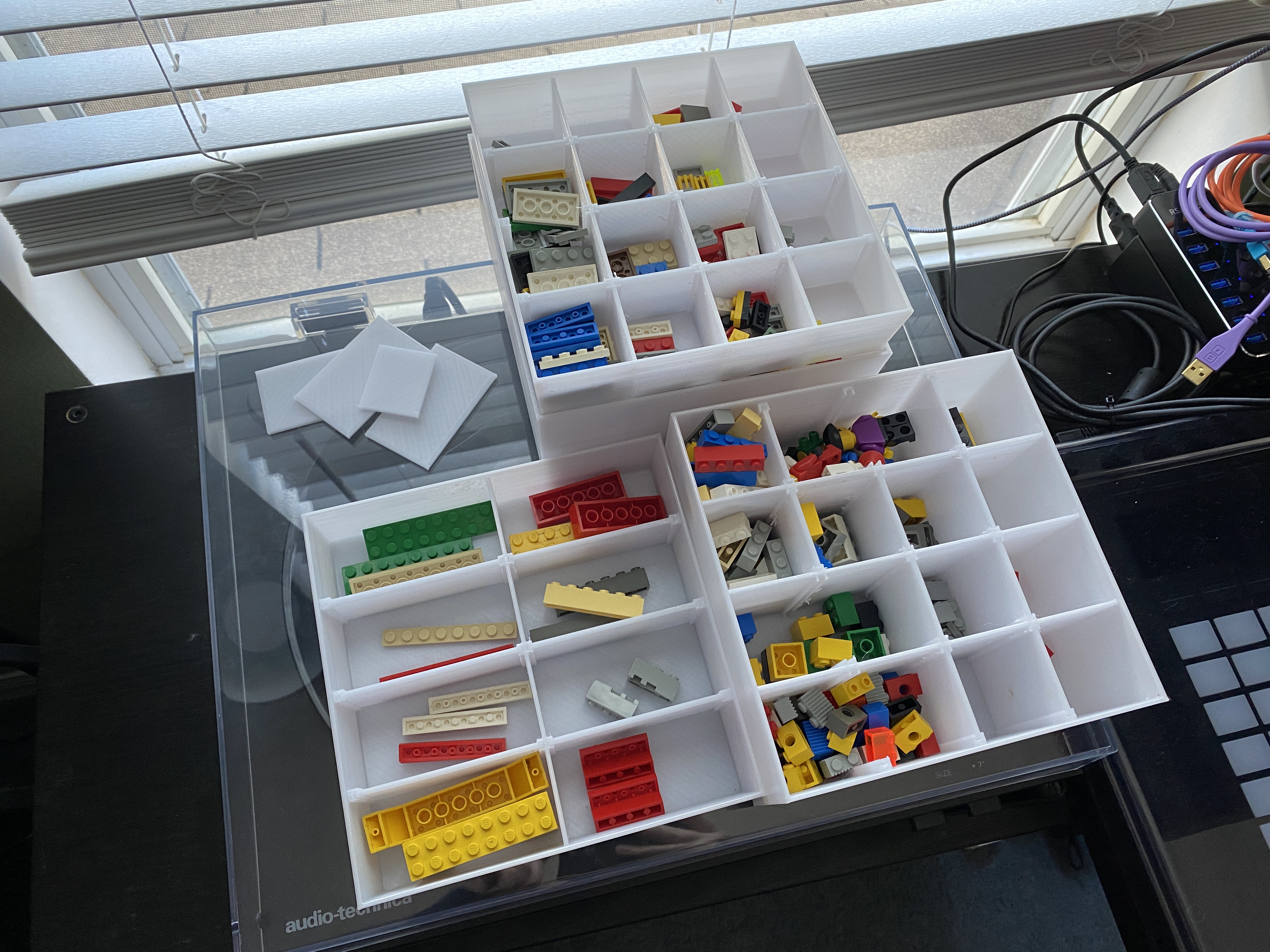 Stackable Storage Bin with Removable Dividers