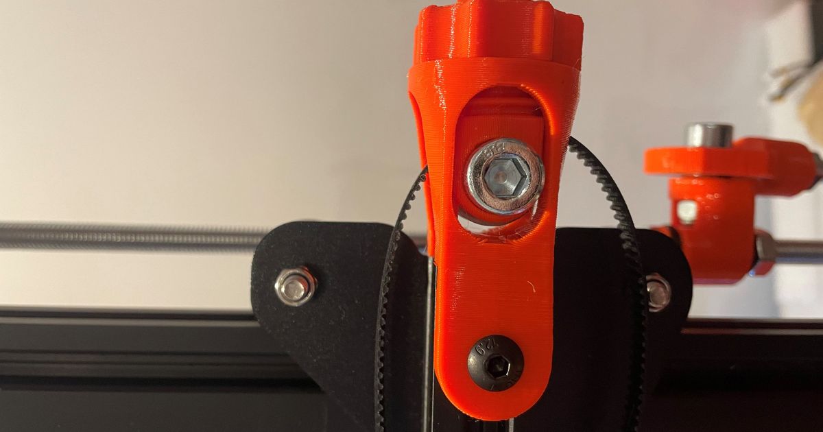 Ender 3 PRO X Belt Tensioner by trajesus Download free STL model