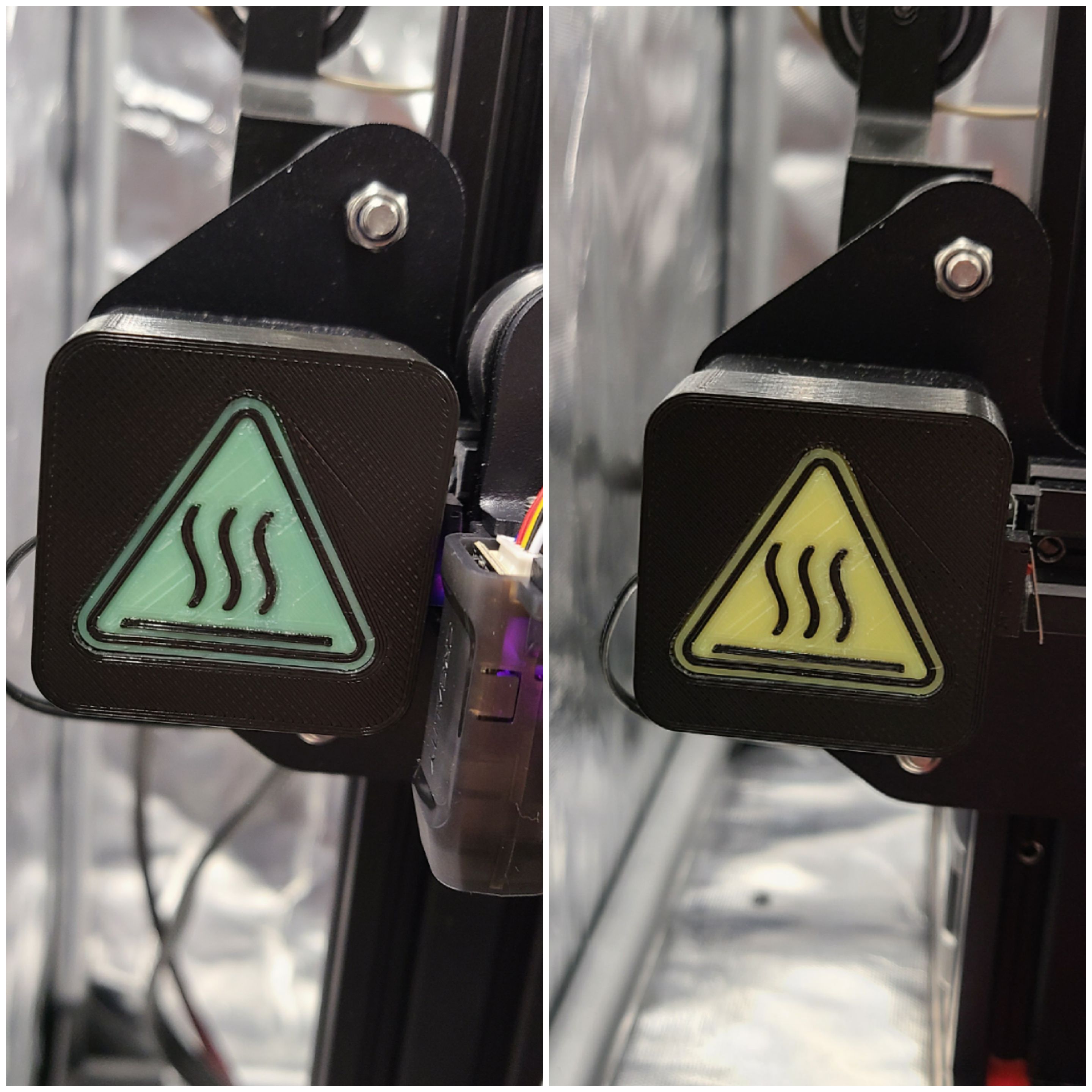 Temperature color change QR code cover (Ender 3 Series)