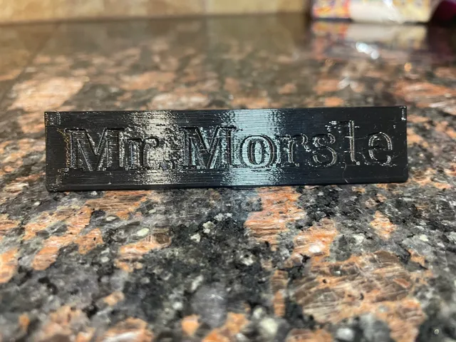 Customizable Nameplate