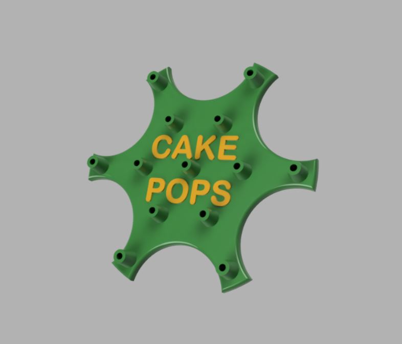Miniatura 3 do modelo 3D Cake POPS Stand