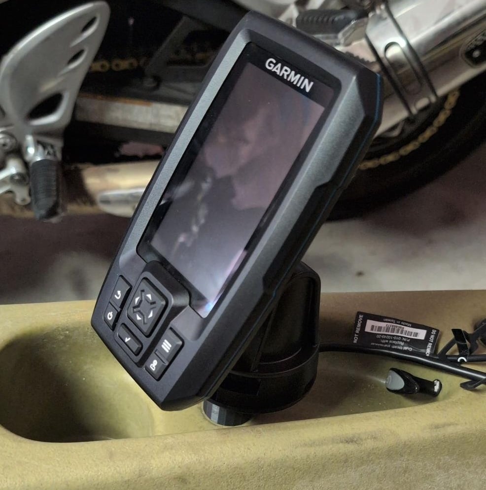 Garmin Striker 4 plus Hobie Through Eye Wiring Hole Mount