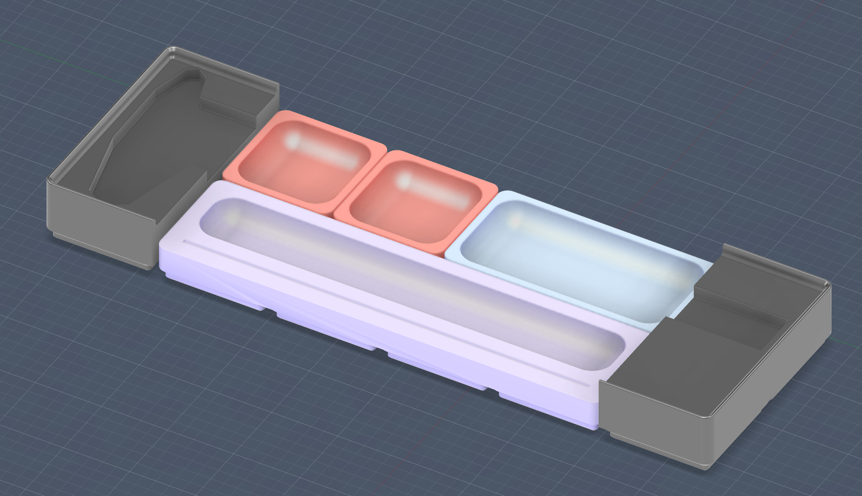 Gridfinity split bin for digital calipers (Raised edition) — miniatura 2