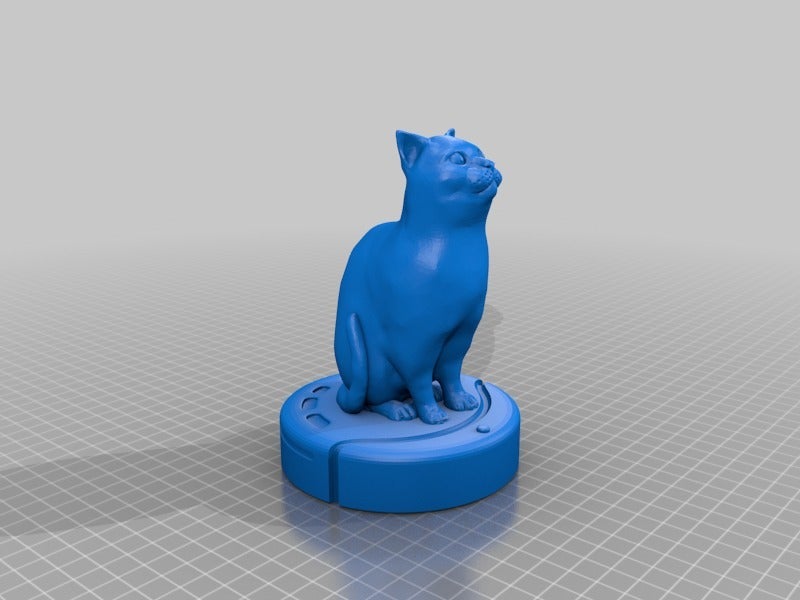 Cat on a Roomba by Nottingham82 | Download free STL model | Printables.com