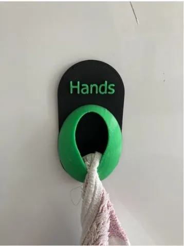 Kitchen towel hook