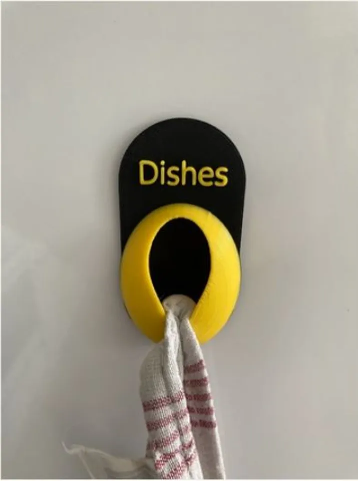 Dish Kitchen Towel Hook from 3D Model Market