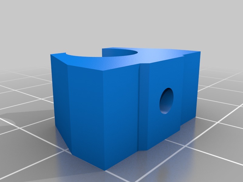 Parameterized cable/shroud clip for 2020 V-slot extrusion — thumbnail 2