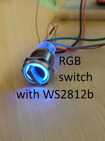 Multicolor switch with WS2812b